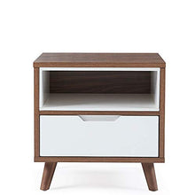 Comodino Inizio Camera Ufficio Universitaria Legno Scuro Comodino Frassino Legno Dipinto Comodino per la Camera e L'Ufficio (Color : Brown, Size : 40X45X45CM)