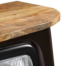 vidaXL Legno Massello di Mango Credenza Camion Grigio Scuro Armadietto Madia