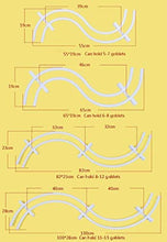 YZ-YUAN Armadi per Vino Creativo a Forma di S in Ferro da Appendere a Parete Portabottiglie per Vino Bianco Portabottiglie Facile da installare (Dimensioni: 55 * 19 cm)