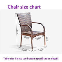 HLZY Tavolo in Vimini in Rattan mobili in Patio e Set s Mobili da Giardino Patio Mobili da Giardino Patio Ritano Tavolo da Pranzo Set di Vimini Weeve Tavolino da caffè Patio