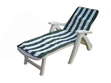 Materasso per Lettino da Giardino TERRAZZO Piscina ALBERGO Ristorante CM 190X59H3 Cotone (Arancio)