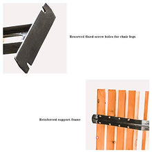 Panchina da giardino per terrazza, panca da giardino per esterni in legno massello / plastica da 2-3 posti, sedia da portico resistente alle intemperie, poltrona da giardino con staffa in ferro anti