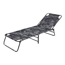 Sedia pieghevole portatile pausa pranzo lettino da campeggio sulla spiaggia, schienale regolabile multifunzionale reclinabile semplice letto pieghevole, adatto per la pausa pranzo a casa e il campeg
