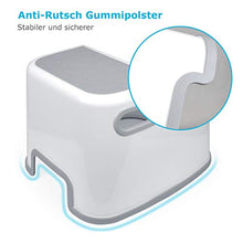 Chairlin Sgabello bambini, Sgabello a due gradini per bambini, Gradino bambini, Scaletta Bambini in Bagno, Sedile per Addestramento per WC, Antiscivolo con 2 Scalini.