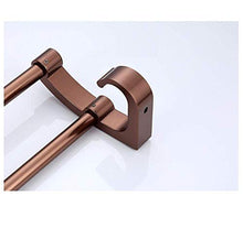 JSONA Doppio Strato in Oro Rosa Doppio Asta con Gancio Spazio Porta Asciugamani Multifunzionale a Parete in Alluminio Porta Asciugamani a Parete Porta Asciugamani da Bagno Portaoggetti per mensole