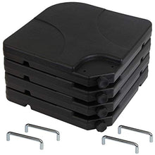 BB Sport Pesi per Ombrellone Base per Parasole per ombrellone a baccio - Nero 60 Litri / 80 kg - Possono Essere riempiti con Acqua o Sabbia