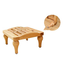 HYYDP Bagno Sgabello Sgabello da Bagno cipresso Massaggio Sgabello Bagno Sgabello Passo Sgabello Moda Creativo Massaggio ai Piedi Perline Massaggio (Colore: Marrone, Dimensioni: 23 * 23 * 11,5 cm)