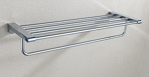 MBYW Moderno Minimalista portasciugamani portasciugamani da Bagno portasciugamani in Acciaio Inox portasciugamani Porta Asciugamani Bagno Doppio Strato Adatto per Bagno, Camera da Letto, Cucina