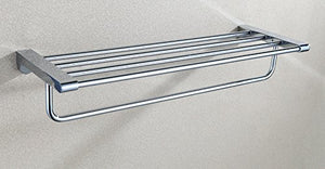 MBYW Moderno Minimalista portasciugamani portasciugamani da Bagno portasciugamani in Acciaio Inox portasciugamani Porta Asciugamani Bagno Doppio Strato Adatto per Bagno, Camera da Letto, Cucina