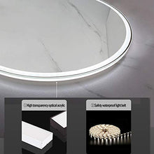 Wowdawn Specchio da Bagno A LED, Specchio da Bagno con Illuminazione, Interruttore Tattile Dimmerabile, Specchio da Parete Irregolare Anti-Appannamento, Tocco Intelligente, 60 × 79 Cm