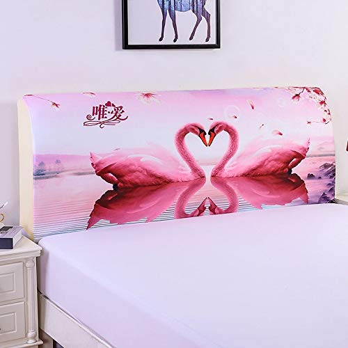 WEDSFC Copritestiera Fodera/Copri Testata Letto Copertura Headboard Covers Testiera Letto Matrimoniale Singolo Elastica per Letto Fodera Protezione Elastico all-Inclusive Coperchio Testata Letto