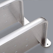Dongyd Mensola da Bagno a 2 Livelli, Servizi igienici da Cucina Supporto da Parete Multifunzionale in Alluminio Spazio Argento, 27 cm * 40 cm * 13 cm