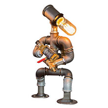 JiangM Steampunk - Lampada industriale, in stile retrò, stile industriale, per caffè, bar, scrivania, robot da tavolo, dispenser per vino, bar, supplies