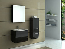 Jet-line - Set di mobili da bagno Rorschach nero lucido