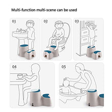 LZL Sgabello WC Multi-Funzione Antiscivolo vasino vasino Bagno Bagno Sgabello Sgabello Uso in Qualsiasi Bagno Vasino Tozzo (Color : Blue, Dimensione : Conventional)