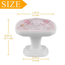 Fiore di elefante rosa 4 PCS Pomelli per Porta, Pomolo per Mobile, Pomelli per Mobili con Viti, Maniglia per Armadietto, Pomelli per Porta, Pomelli per Cassetti per Porta, Armadio, Cassetto e Credenza