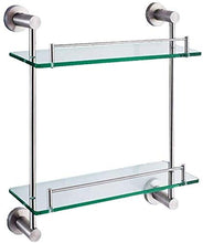 GDFEH Scaffale per Doccia 304 Scaffale per Doccia in Vetro in Acciaio Inox 304 Ripiani Doccia da Bagno, Bagno a Muro 2 Piumino a Ciondolo a Pendente