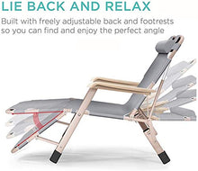 HaoLi Sedia Pieghevole reclinabile, Sedia Pieghevole reclinabile Sedia da Ufficio Portatile Sedia Relax con Supporto poggiatesta, Sdraio