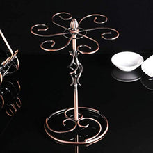 LXH-SH Cremagliera del Vino Titolare Nana Vino Calici Hanger, Elegante Iron & Wine Cup Stendino Vino Calici Stand con 6 Ganci 17x24x32cm scaffali Vino contatore