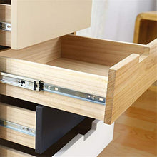 CHENSHJI Cassettiera Storage Unit Comodino con 8 Cassettoni in Legno Comodini Cassetti Tabelle Camera di Stoccaggio (Color : Brown, Size : 40x36x112CM)