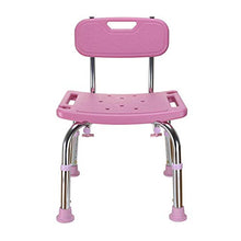 Sgabello da bagno medico Anziani Bambini incinti Disabili Cassaforte Anti-caduta Vasca da bagno Doccia Schienale Sedia Panca da campeggio Seggiolino Ottomano-Sedia rosa