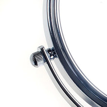 TUKA Specchio Cosmetico 10X Ingranditori, ø15,3 cm Doppia Faccia Specchi da Trucco Specchio da Tavolo cromato, 6" Specchio borsa per casa o viaggio, Specchio Bagno per Trucco e Rasatura, TKD3102-10x