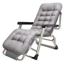 SHUAIIJUAN Sedia per il tempo libero domestico Patio Lounge Recliners esterna del giardino Sedia - Sdraio Recling sedie di svago Relaxer Sedia for bambini adulti con Cuscino Beach Patio Camping - Grey