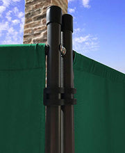 QUICK STAR Paravento da Giardino 170 x 165 cm 3 parti pieghevole Divisorio in Tessuto Protezione della Privacy Verde