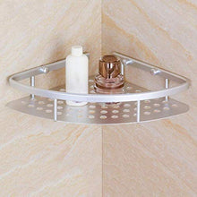 HTL, mensola portaoggetti per bagno, WC, in alluminio, senza colla e perforato, ideale per appendere al bagno, facile da installare