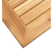 E E-NICES Tavolo da Pranzo Giardino 180x90x75cm Legno Acacia Acciaio Inox