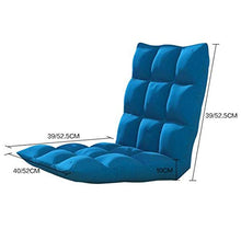 MICEROSHE Comodo Divano Sedia Sedie Regolabili per la Posizione di casa (Colore : Blu, Dimensione : L:105 * 52 * 10CM)