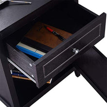 LICHUAN Tavolino moderno comodino in faggio per camera da letto, comodino con cassetto, mobili per camera da letto, comodino e comodino facile da montare.