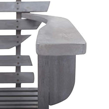 vidaXL Sedia Adirondack in Legno Massello di Acacia Grigia