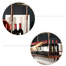Portabottiglie per vino rosso Portabottiglie per vino rosso in stile americano Portabottiglie per vino da appendere a vento industriale Cornice per bicchiere di vino rosso Portabicchieri capovolto (