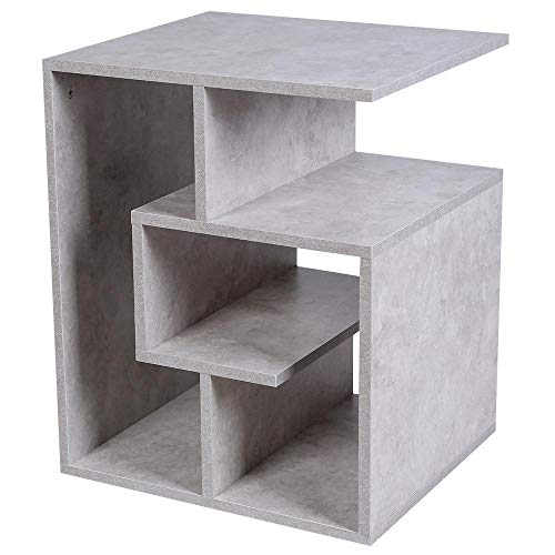 BAKAJI Libreria Bassa Scaffale 4 Ripiani in Legno MDF Tavolino Caffè  Laterale Divano Design Moderno Arredamento per Soggiorno Salotto Casa o  Ufficio Dimensione 45 x 40 x 55 cm (Bianco) : : Casa e cucina