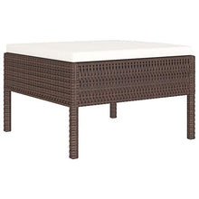 Festnight 6 pz Set Divano da Giardino, Salotto da Giardino con Cuscini, Divani Modulari da Esterno, Divano da Giardino, in Polyrattan Grigio