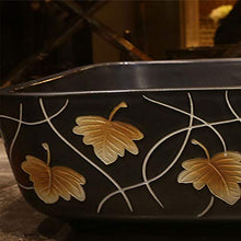 Lavabo Rettangolare da Bagno Retro Creative Jingdezhen Ceramic Hotel Lavabo Antiscivolo Lavandini Bagno