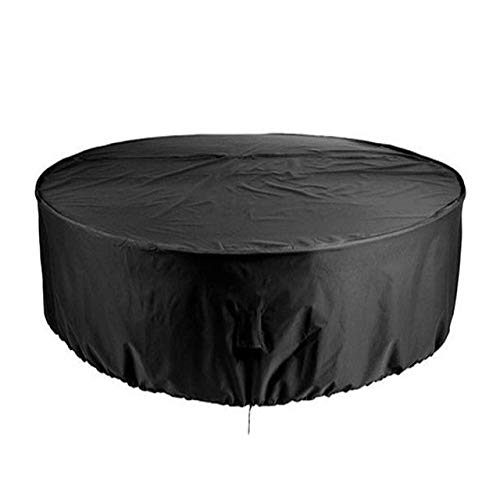 HUACHENG Coperture Nere   Impermeabile Oxford Vimini Divano Protezione Giardino Patio Pioggia Neve Antipolvere Mobili da Giardino per Esterni Copertura Antipioggia-Nero, 185x95cm