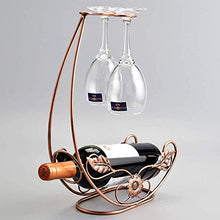 Elegante Semplicità Bottiglia Di Vino Europea Portabottiglie Retro Ferro Battuto Bronzo Desktop Bar Portico Ornamenti Moda Moderna Creativa Portabottiglie Di Vetro Regalo Rovesciato Bella Ed Elegante
