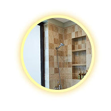 HL LED luce bagno specchio touch interruttore intelligente deappannamento pannello posteriore φ70cm, adatto per ristorante bar bagno-WhiteA-60CM