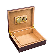 Minmin Cigar Box classico mogano Mellow Legno di Cedro Idratante Cabinet Profondo rosso for auto portatile Cigar Box, 265x220x75mm accessori del sigaro (Size : 265x220x75mm)