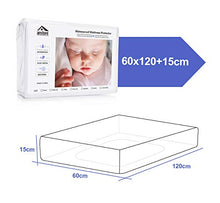 Coprimaterasso Impermeabile 60 x 120 cm Proteggi Materasso Impermeabile Traspirante, Anallergico, Antibatterico Singolo Letto Sanitario Copri Materassi con Trattamento