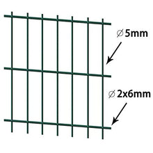 honglianghongshang Barriere e recinzioni Pannelli per recinzioni 2D Pannello di Recinzione Giardino 2008x2230 mm 10 m Verde