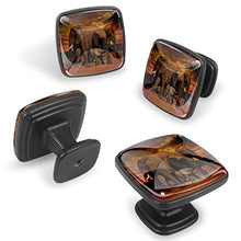 Famiglia di elefanti 4 PCS Pomelli per Porta, Pomolo per Mobile, Pomelli per Mobili con Viti, Maniglia per Armadietto, Pomelli per Porta, Pomelli per Cassetti per Porta, Armadio, Cassetto e Credenza