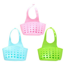 MAGT Cestello Portaoggetti da Cucina, Cestello Cucina Borsa da Cucina Regolabile in Spugna Borsa Portaoggetti Cestino Portaoggetti Bagno Portaoggetti(Verde)