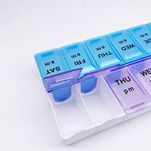 7 giorni pillole scatola medicina tablet dispensatore organizzatore settimanale di stoccaggio