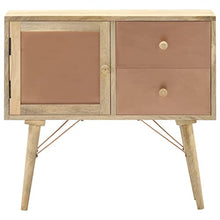 vidaXL Legno Massello di Mango Credenza Madia Mobile Armadietto Armadio Mobiletto Alto Portaoggetti Cassa Cassapanca Mobili 80x35x75 cm