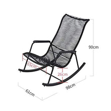ZHANGYY Sedie a Sdraio da Patio Comoda Sedia a Dondolo Relax all'aperto, Sedia a Sdraio Sedia Relax Sedia a Dondolo in Metallo da Patio Supporto 400 libbre per Portico Balcone Terrazza da Giardino P