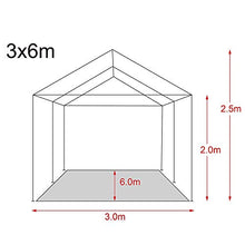 MaxxGarden Gazebo da Giardino 3x6 m Protezione UV 50+ Idrorepellente 6 pareti Laterali 18 m² Tenda per Feste Padiglione da Giardino Tendone da Esterno Verde