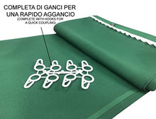 Tenda Sole Vertigo da Esterno Giardino Balcone Verde Unito Impermeabile e Idrorepellente - Cm. 150 x 300